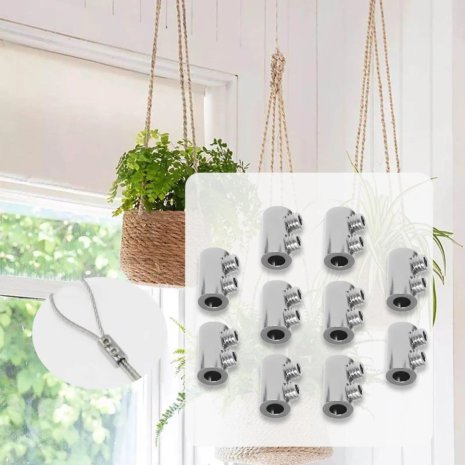 Adjustable Steel Wire Rope Clips 4.5mm Hole Stainless Steel Cable Clamp for Curtain Support and Transportation Setup
Adjustable Steel Wire Rope Clips 4.5mm Hole Stainless Steel Cable Clamp for Curtain Support and Transportation Setup