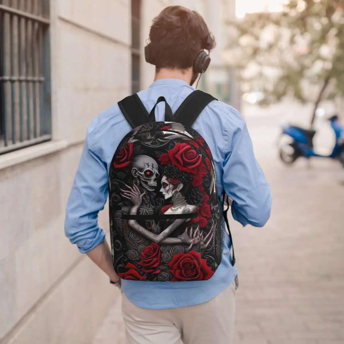 Black Red Gothic Skull Couple Backpack Boys Girls BookBag Children School Bag Laptop Shoulder Bags for Men Women
Black Red Gothic Skull Couple Backpack Boys Girls BookBag Children School Bag Laptop Shoulder Bags for Men Women