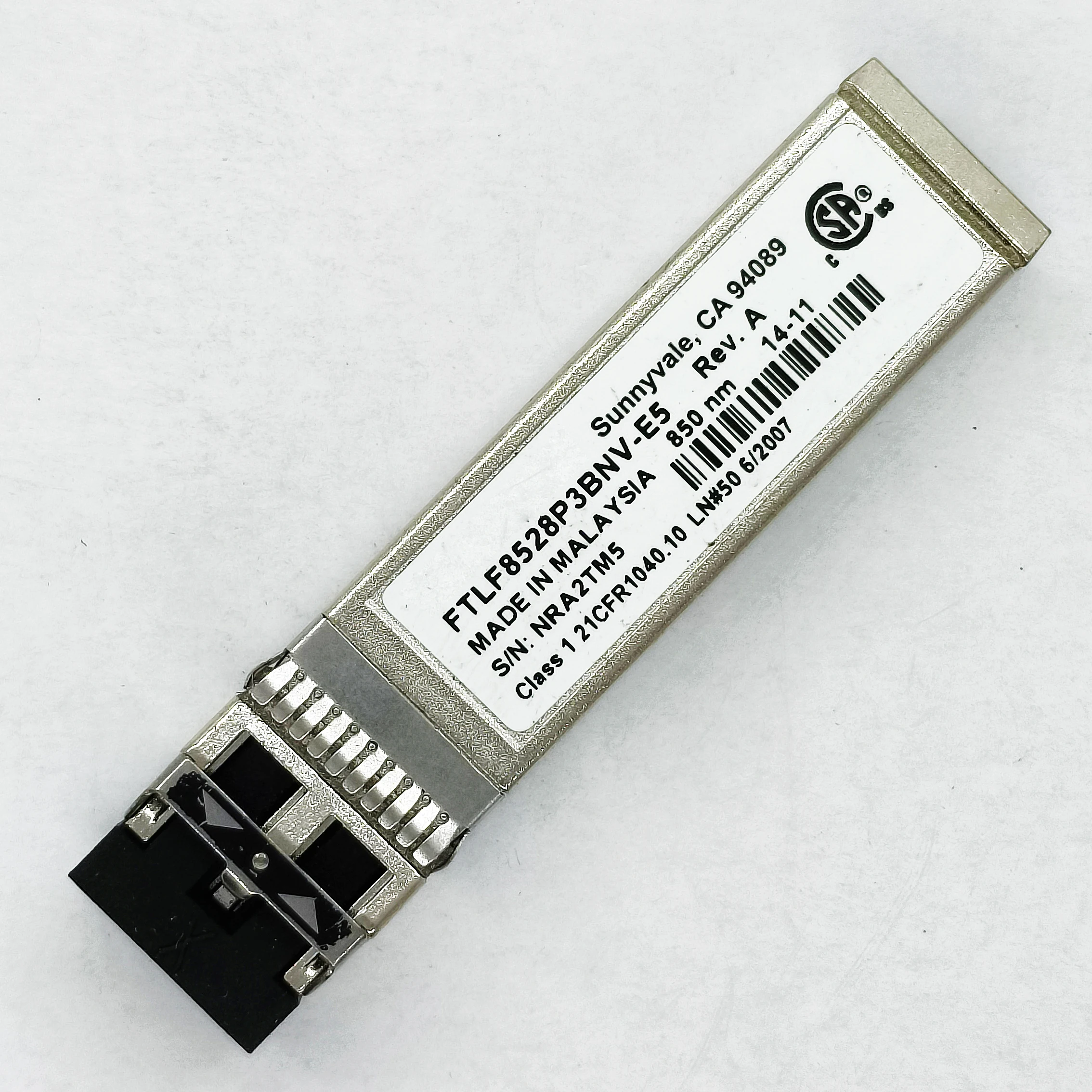 Genuine For Finisar 8G MM 850nm 300m Dual LC SFP FTLF8528P3BCV-QL FTLF8528P3BNV-E5 Refuribished Transceiver Optical Module
Genuine For Finisar 8G MM 850nm 300m Dual LC SFP FTLF8528P3BCV-QL FTLF8528P3BNV-E5 Refuribished Transceiver Optical Module