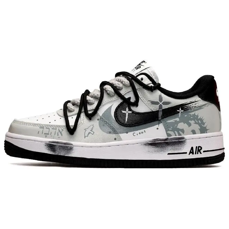 【Customize】Nike Air Force 1 Skateboarding Shoes Men Low-top Black/White/Gray Sneakers shoes DH7561-102
【Customize】Nike Air Force 1 Skateboarding Shoes Men Low-top Black/White/Gray Sneakers shoes DH7561-102