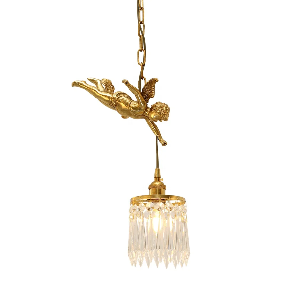 French Vintage Royal Style Living Room Dining Room Copper Angel Shape Crystal Brass Chandelier
French Vintage Royal Style Living Room Dining Room Copper Angel Shape Crystal Brass Chandelier