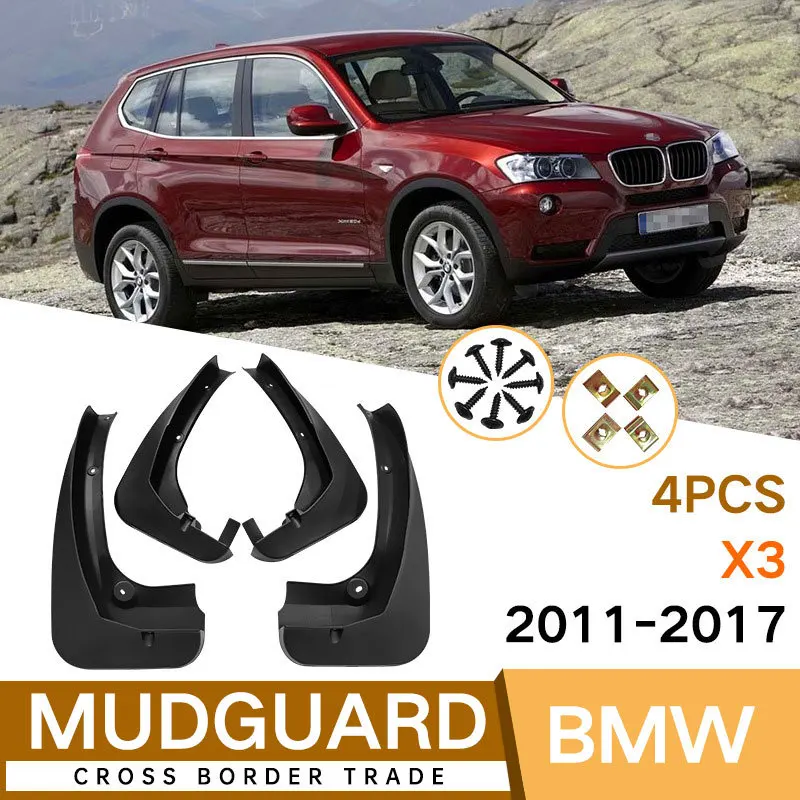 For BMW X3 2011-2017 black car mudguard Reduce dust Resist tire dirt car accessories tools
For BMW X3 2011-2017 black car mudguard Reduce dust Resist tire dirt car accessories tools