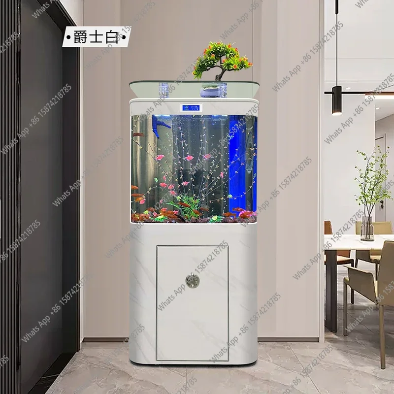 G-MX New Vertical Small Glass Fish Tank Living Room Ecological Bottom Filter Household Integrated Goldfish Tank
G-MX New Vertical Small Glass Fish Tank Living Room Ecological Bottom Filter Household Integrated Goldfish Tank