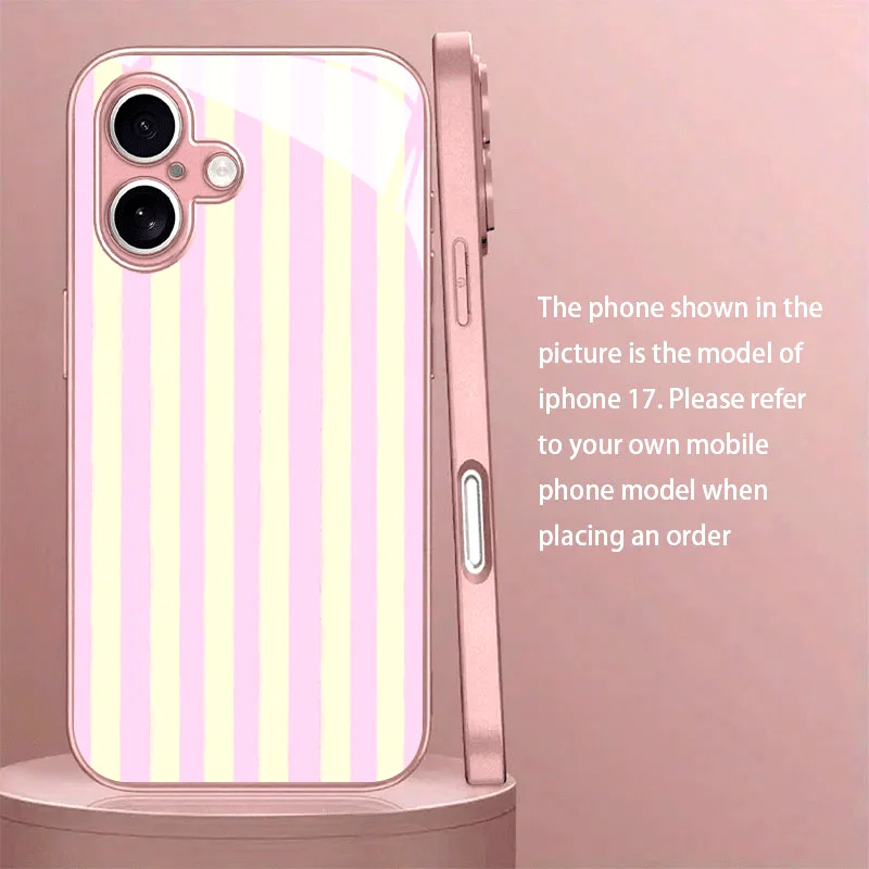 Pink and Yellow Vertical Stripe Fresh Style glass phone case for iPhone 17/16 Plus/16 Pro/15 Pro Max/14/13/12 and other models
Pink and Yellow Vertical Stripe Fresh Style glass phone case for iPhone 17/16 Plus/16 Pro/15 Pro Max/14/13/12 and other models