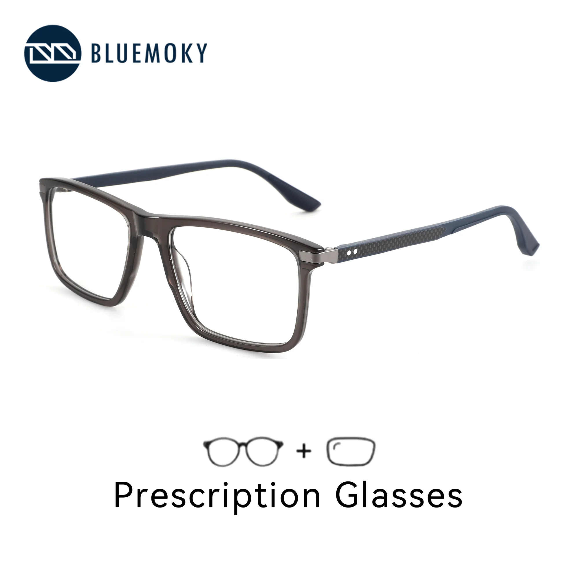 BLUEMOKY (M Size) Square Acetate Prescription Glasses For Men Custom Blue Light Myopia Lenses Photochromic Optical Eyewear
BLUEMOKY (M Size) Square Acetate Prescription Glasses For Men Custom Blue Light Myopia Lenses Photochromic Optical Eyewear