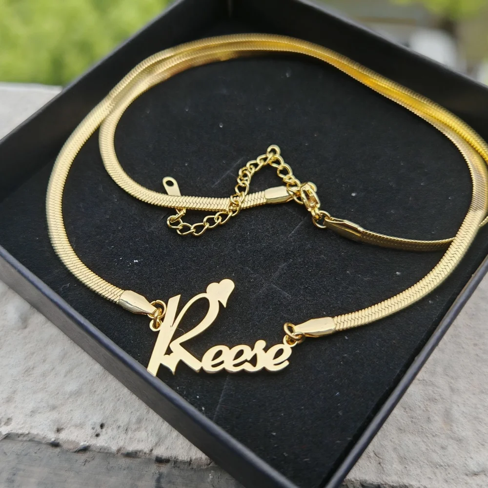 LeeChee Snake Chain Custom Name Necklace Personality Nameplate Chocker For Women Jewelry Birthday Party Gift
LeeChee Snake Chain Custom Name Necklace Personality Nameplate Chocker For Women Jewelry Birthday Party Gift