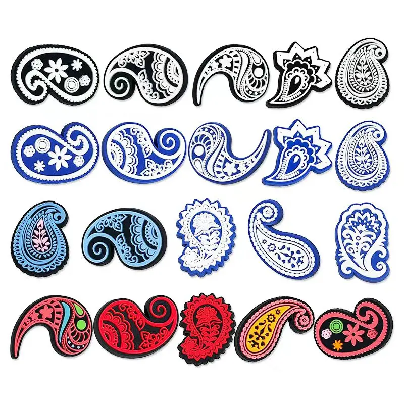 20pcs Paisley series fashion Shoe Charms Cool DIY Shoe Aceessories Fit Clogs PVC Decorations buckle adult Kids X-mas Gifts
20pcs Paisley series fashion Shoe Charms Cool DIY Shoe Aceessories Fit Clogs PVC Decorations buckle adult Kids X-mas Gifts