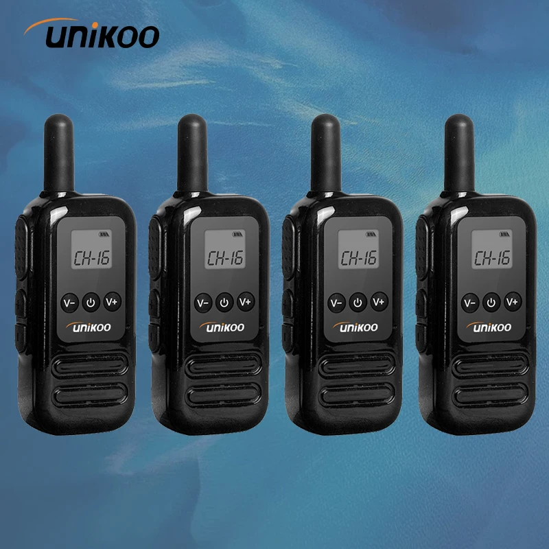4 pcs UNIKOO UK254 Mini Portable Two Way Radio LCD Display PMR FRS Handheld Radio Comunicador Long range Kids Walkie Talkies
4 pcs UNIKOO UK254 Mini Portable Two Way Radio LCD Display PMR FRS Handheld Radio Comunicador Long range Kids Walkie Talkies