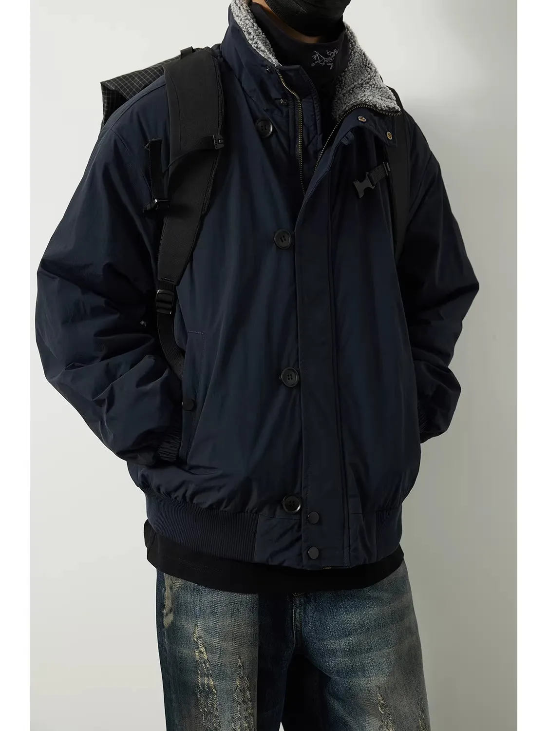 LH Store Japanese Retro ort Thiened Lamb Velvet Warm Cotton Jaet Men's Stand Collar Workwear Cotton Coat Youth Faion
LH Store Japanese Retro ort Thiened Lamb Velvet Warm Cotton Jaet Men's Stand Collar Workwear Cotton Coat Youth Faion