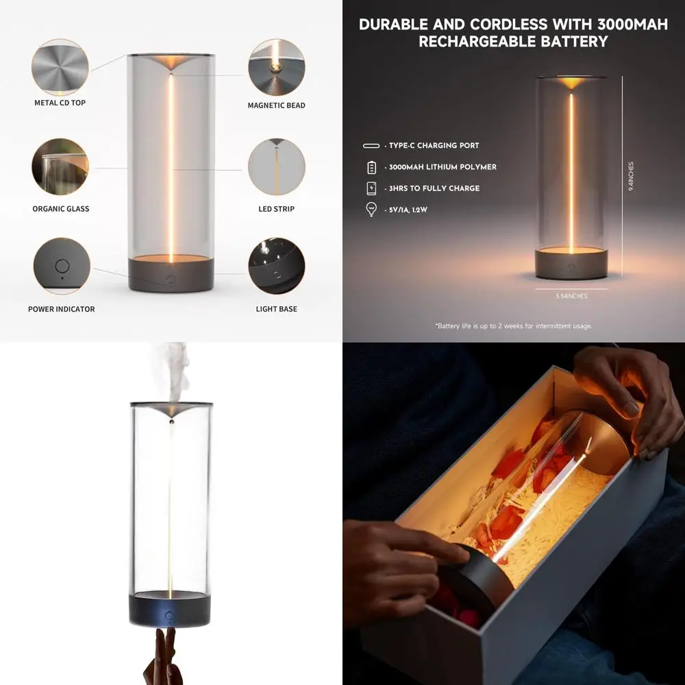 Перезаряжаемая светодиодная настольная лампа с 3-уровневой регулировкой яркости для дома, офиса и других помещений
Перезаряжаемая светодиодная настольная лампа с 3-уровневой регулировкой яркости для дома, офиса и других помещений