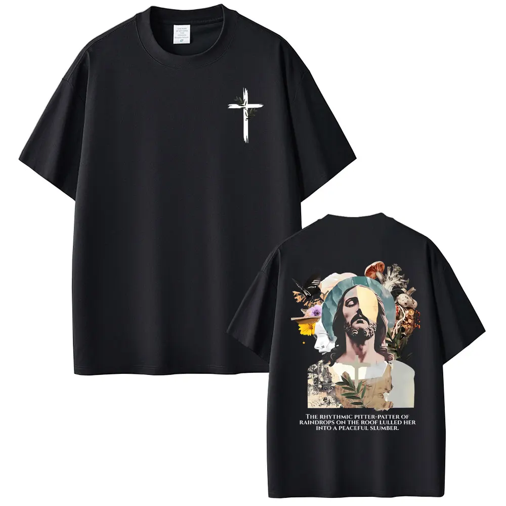 Christian Religious Jesus Art Aesthetic T-shirt Summer Men Women Casual Soft Cotton Oversized T Shirts Male Vintage Short Sleeve
Christian Religious Jesus Art Aesthetic T-shirt Summer Men Women Casual Soft Cotton Oversized T Shirts Male Vintage Short Sleeve