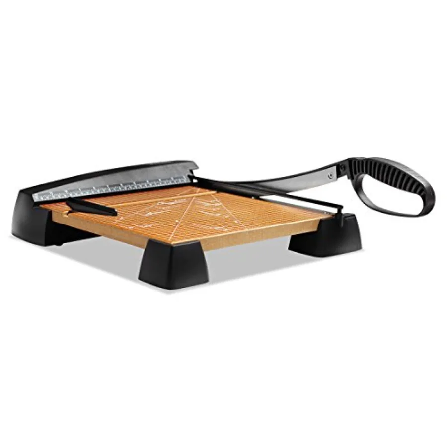 Office paper cutting application, heavy-duty wood base, natural wood color, ultra-sharp blade for precise 12-sheet, 12-inch x 1
Office paper cutting application, heavy-duty wood base, natural wood color, ultra-sharp blade for precise 12-sheet, 12-inch x 1