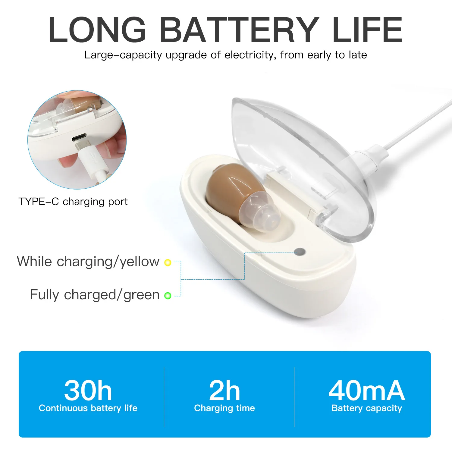 2024 Best digital audiphone Listening Asistent Baudiphone for Elderly Deaf Mini Rechargeable Adjustable Ear sound Amplifier
2024 Best digital audiphone Listening Asistent Baudiphone for Elderly Deaf Mini Rechargeable Adjustable Ear sound Amplifier