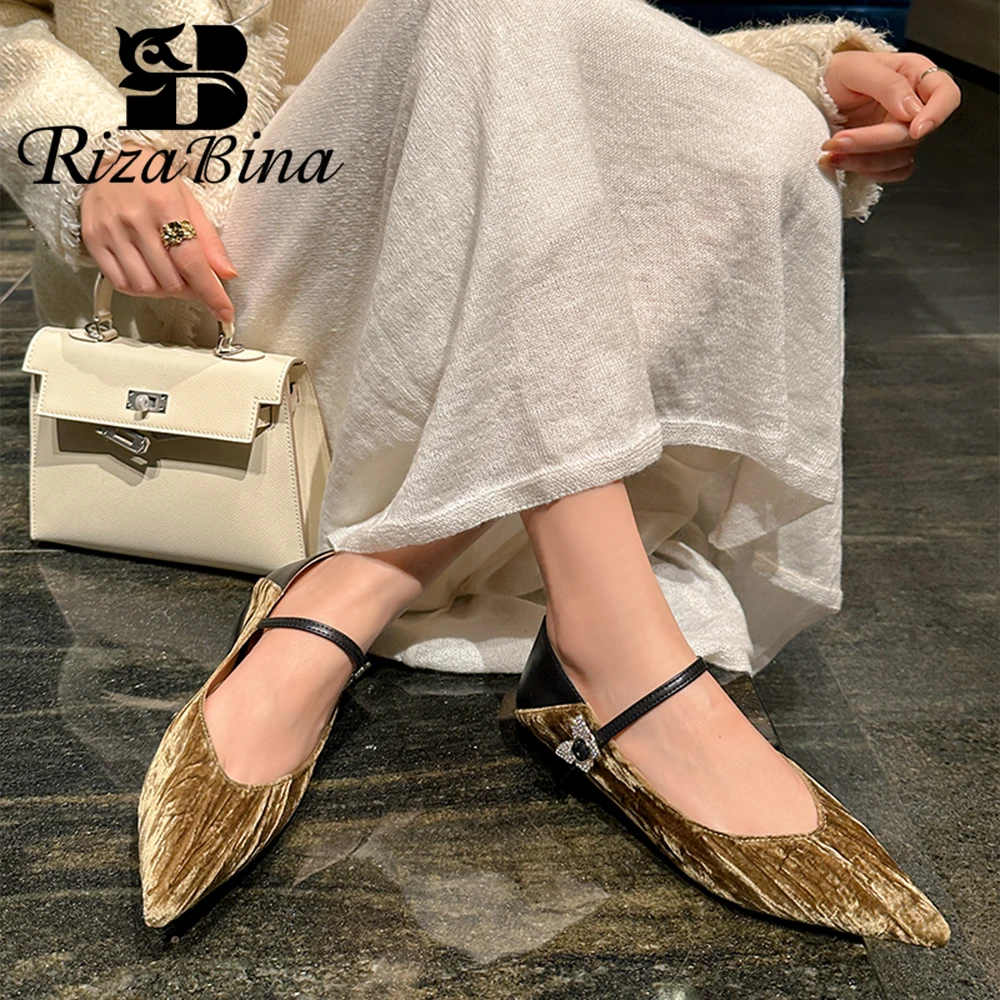 RIZABINA Women Flat Shoes Chic Butterfly Buckle Strap Low Heel Shoes Ladies Elegant Dress Casual Daily Shoes Handmade Size 34-39
RIZABINA Women Flat Shoes Chic Butterfly Buckle Strap Low Heel Shoes Ladies Elegant Dress Casual Daily Shoes Handmade Size 34-39