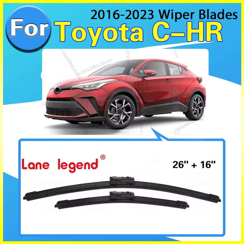 For Toyota C-HR CHR 2016-2023 2017 2018 2019 Wiper Front & Rear Wiper Blades Windshield Windscreen Window Brushes 26"+16"
For Toyota C-HR CHR 2016-2023 2017 2018 2019 Wiper Front & Rear Wiper Blades Windshield Windscreen Window Brushes 26"+16"