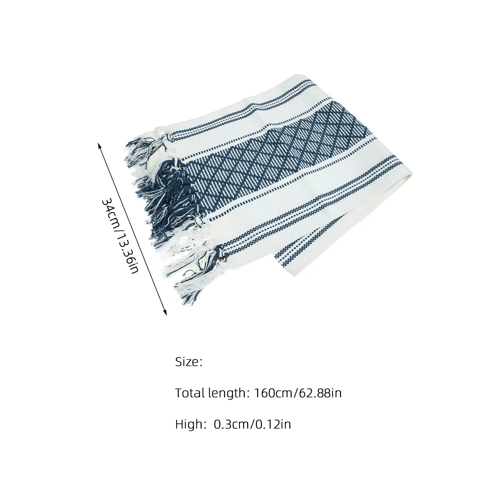 Cotton Table Runner Blue Braided Stripe Decorative Party Wedding Tablecloth nament Buffet Table Decor
Cotton Table Runner Blue Braided Stripe Decorative Party Wedding Tablecloth nament Buffet Table Decor