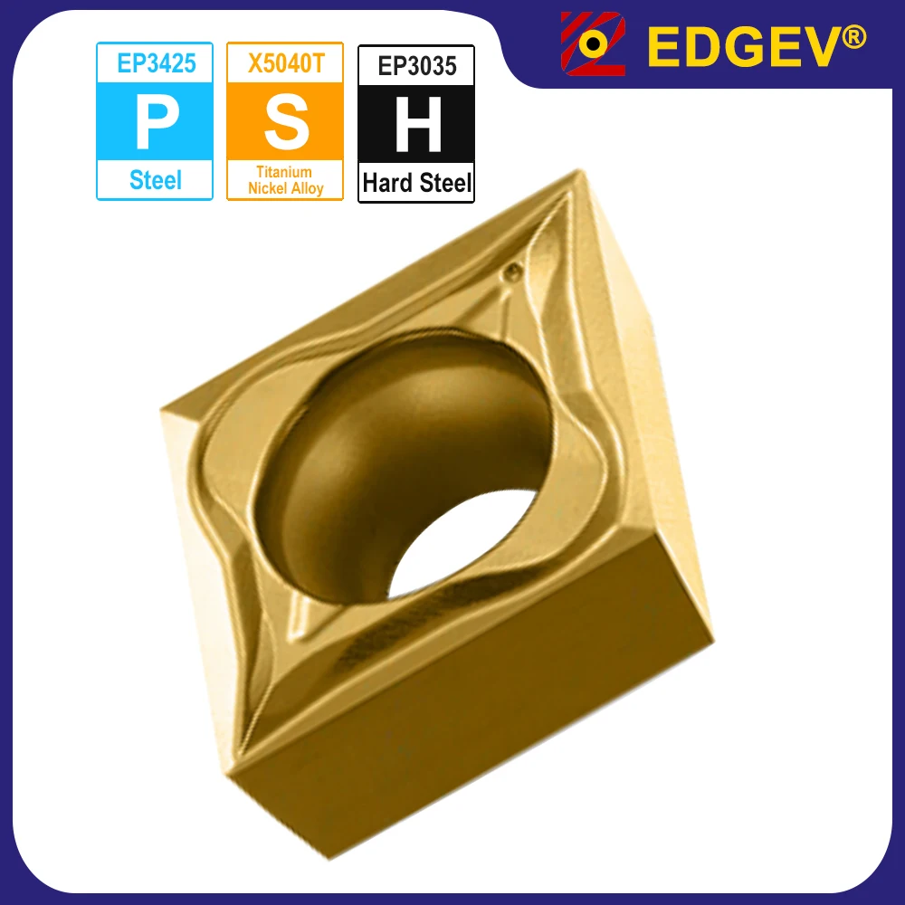 EDGEV 10pcs CCGT CCET 09T301 09T302 YF,Rhombic 80 degree Plate,Steel,Nickel and Titanium Alloy,CNC Precision Turning Tool Insert
EDGEV 10pcs CCGT CCET 09T301 09T302 YF,Rhombic 80 degree Plate,Steel,Nickel and Titanium Alloy,CNC Precision Turning Tool Insert