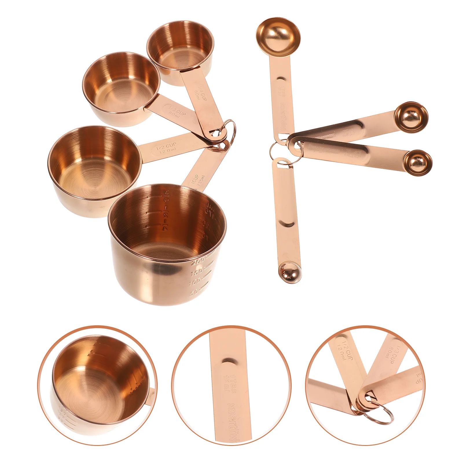 Measuring Spoon Cup Set Cups Stainless Spoons Baking Coffee Mug and Metric Metal Multifunction
Measuring Spoon Cup Set Cups Stainless Spoons Baking Coffee Mug and Metric Metal Multifunction