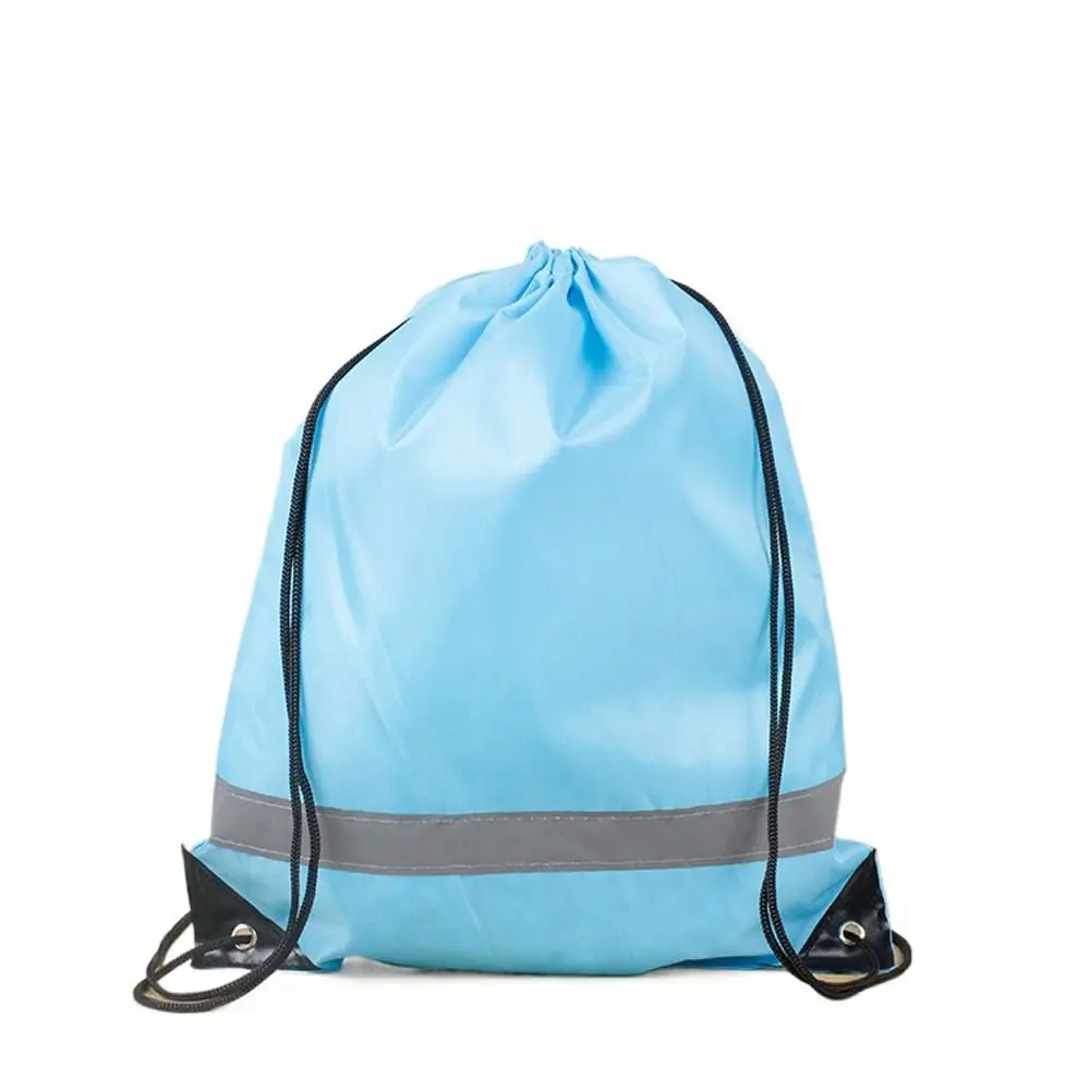 Reflective Stripe Drawstring Gym Backpack 210D Polyester Solid Color Nylon Sports Shoulder Bag Portable Foldable Fitness Handbag
Reflective Stripe Drawstring Gym Backpack 210D Polyester Solid Color Nylon Sports Shoulder Bag Portable Foldable Fitness Handbag