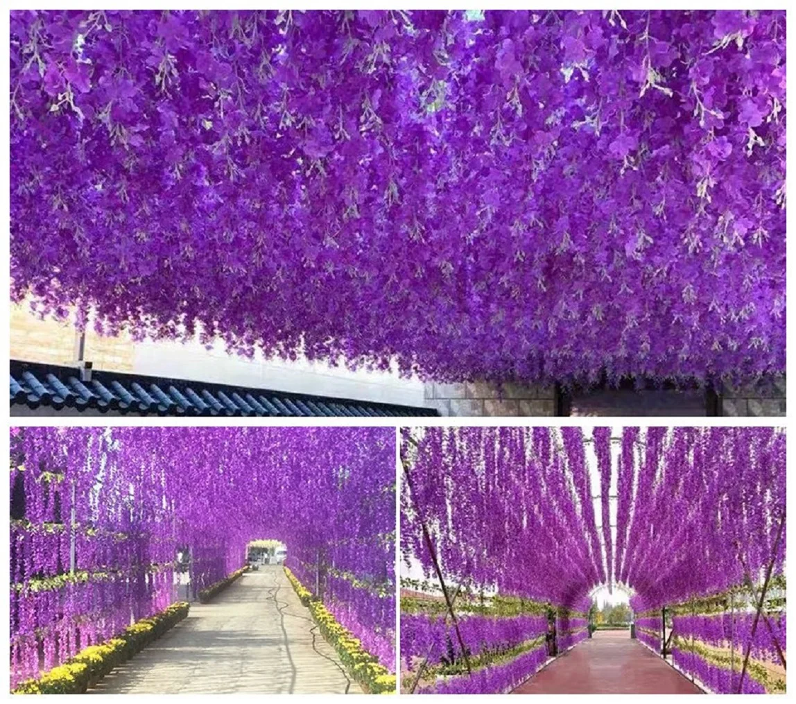 Simulated Wisteria Flower Plant, Violet Ceiling Flower Vine, Indoor Wedding Decoration
Simulated Wisteria Flower Plant, Violet Ceiling Flower Vine, Indoor Wedding Decoration