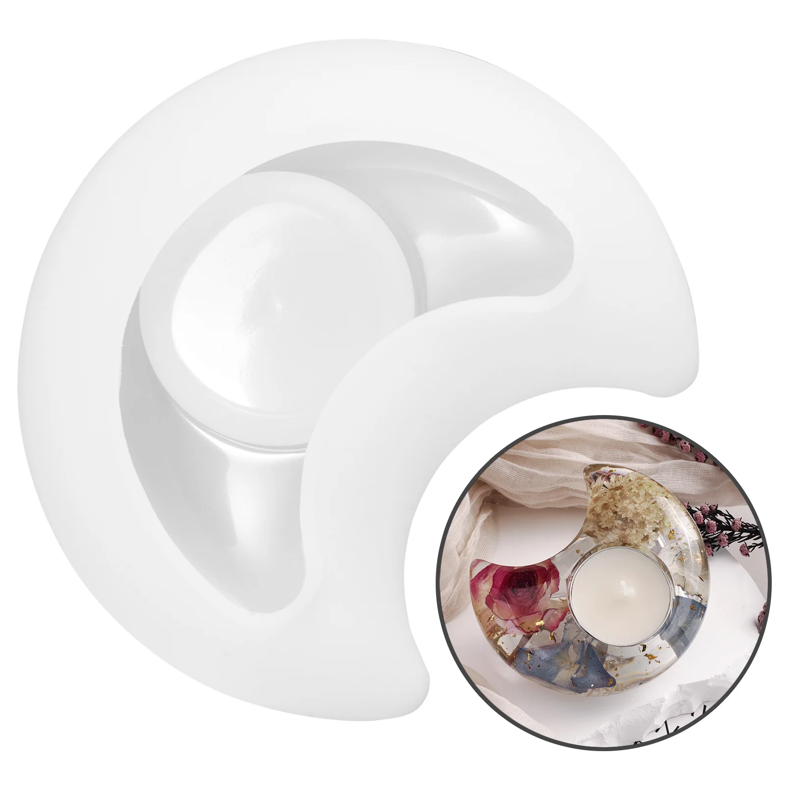 Moon Candlestick Mold Modeling Molds Silicone for Sconces Decorate Tabletop Silica Gel Holder
Moon Candlestick Mold Modeling Molds Silicone for Sconces Decorate Tabletop Silica Gel Holder