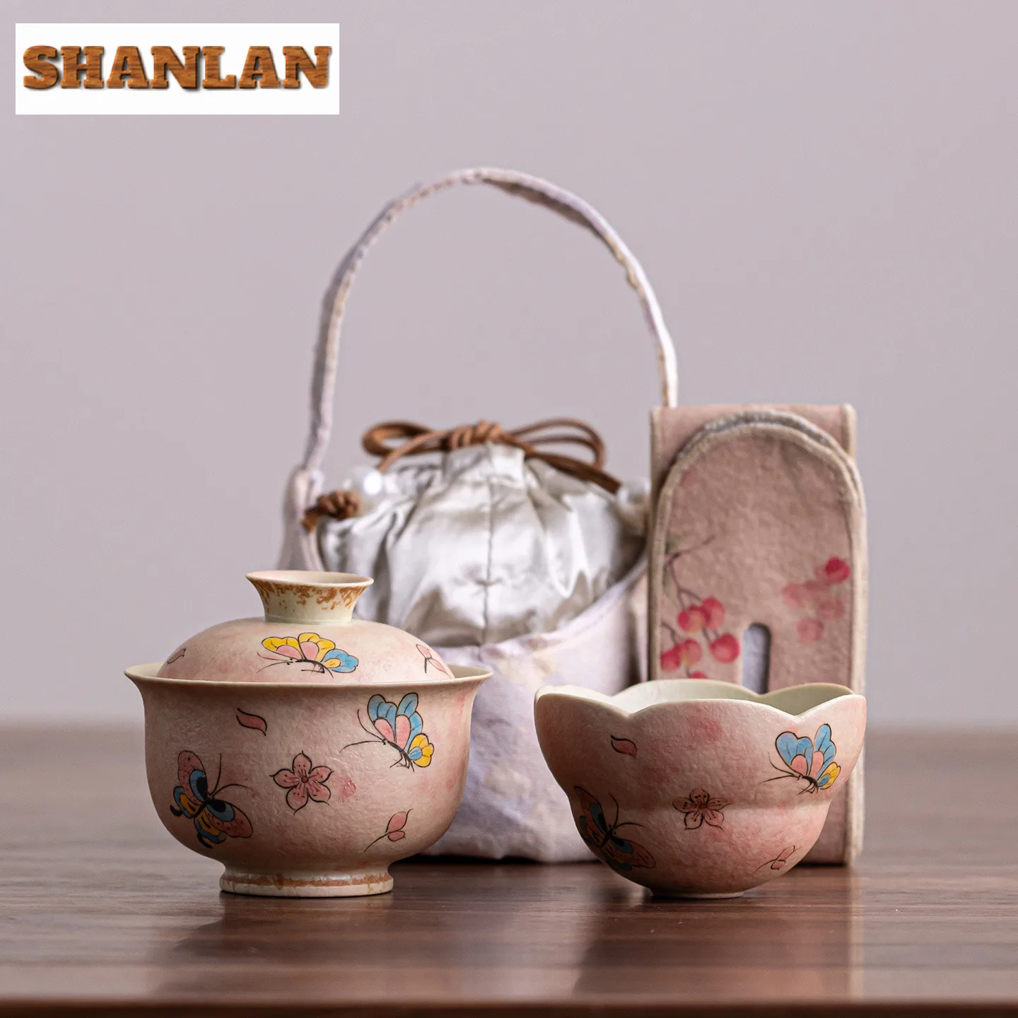 Caramel Glaze Butterfly Travel Tea Set Kit Retro 1 Bowl 1 Cup Tea Making Organizer Portable Outdoor Handbag For Tea Accessories
Caramel Glaze Butterfly Travel Tea Set Kit Retro 1 Bowl 1 Cup Tea Making Organizer Portable Outdoor Handbag For Tea Accessories