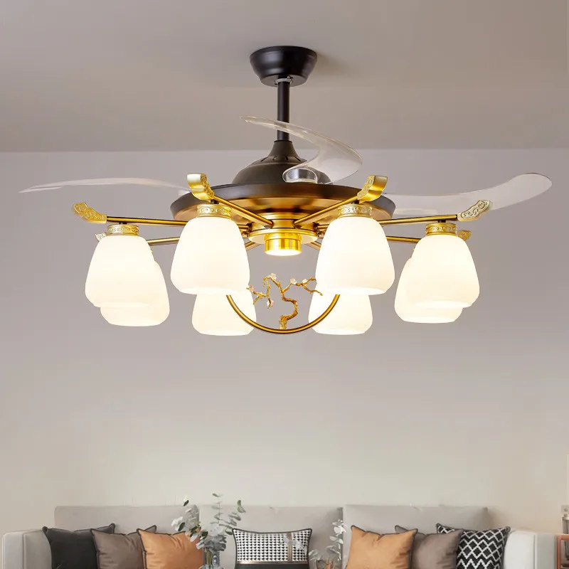 OUFULA Modern Stealth Fan Light Luxury Living Room Restaurant Bedroom Ceiling Fan Light Remote LED Electric Fan Light
OUFULA Modern Stealth Fan Light Luxury Living Room Restaurant Bedroom Ceiling Fan Light Remote LED Electric Fan Light