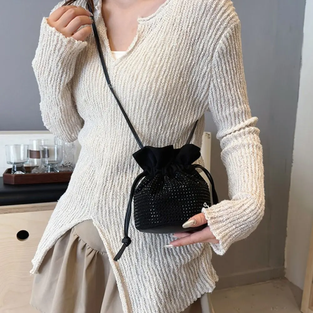 Mini Shiny Evening Banquet Bag Mini Bucket Bag Handbag Rhinestone Shoulder Bag Small Purse Sequin Crossbody Bag Wedding
Mini Shiny Evening Banquet Bag Mini Bucket Bag Handbag Rhinestone Shoulder Bag Small Purse Sequin Crossbody Bag Wedding