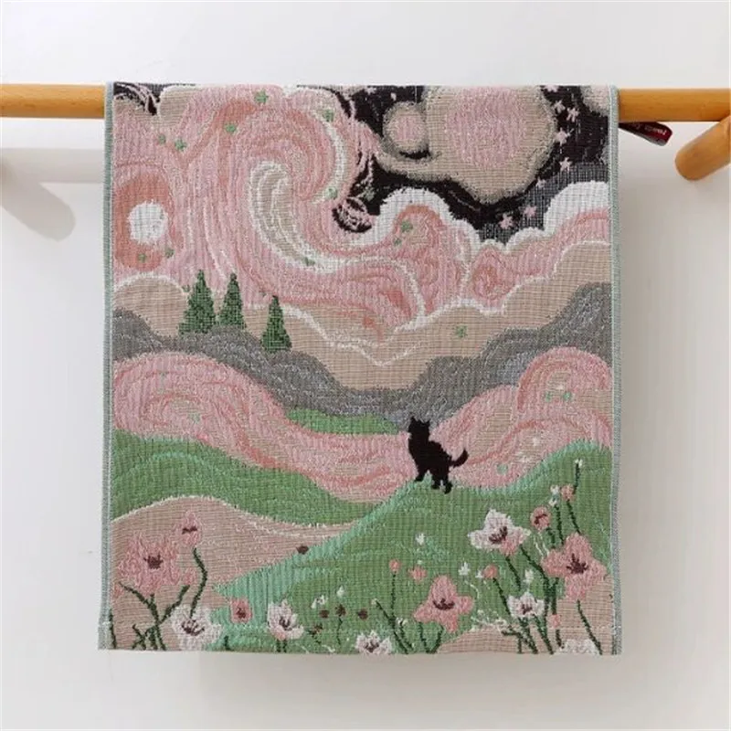 Cotton Gauze Towels, Dish Towels, Floral, Cat Print, for Bathroom and Kitchen, 35*40 cm, Delicate, 4 Pieces
Cotton Gauze Towels, Dish Towels, Floral, Cat Print, for Bathroom and Kitchen, 35*40 cm, Delicate, 4 Pieces
