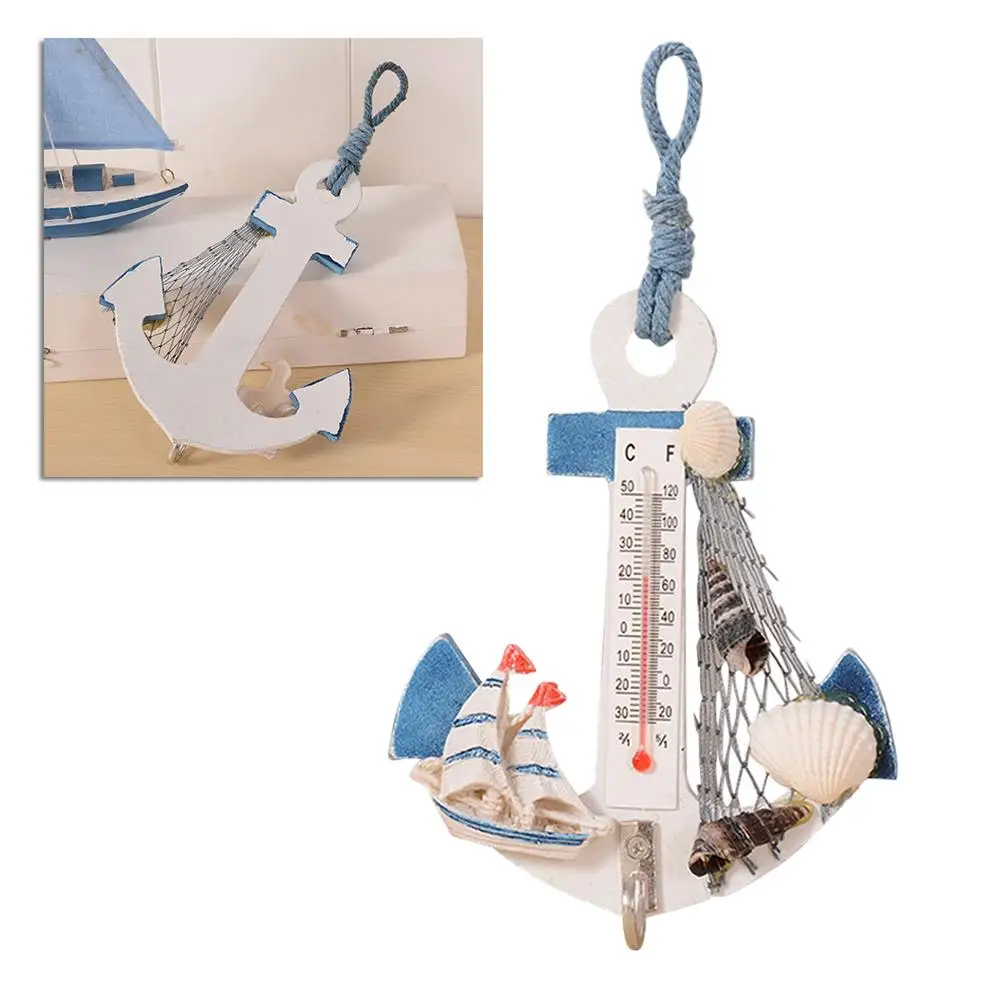 Wall Anchor Thermometer Hook Nautical Decor Household Wooden Decoration Hanging Ornaments Home Bedroom Decor Indoor Outdoor
Wall Anchor Thermometer Hook Nautical Decor Household Wooden Decoration Hanging Ornaments Home Bedroom Decor Indoor Outdoor