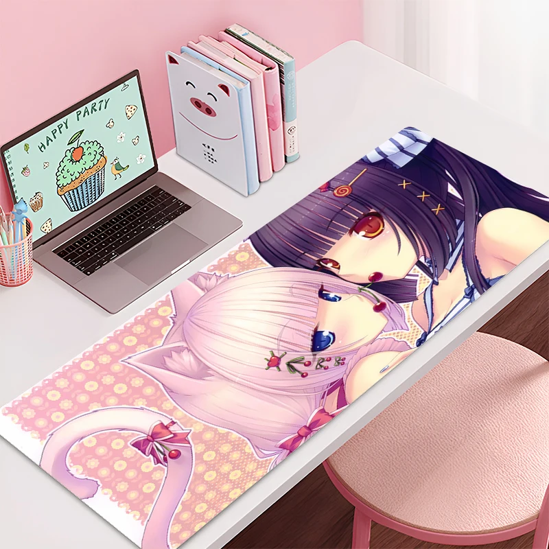 Mousepad Large Nekopara Gaming Keyboard Gamer Non-Slip Mouse Pad on The Table Desk Mat coaster PC carpet Anime girl Mouse Mats
Mousepad Large Nekopara Gaming Keyboard Gamer Non-Slip Mouse Pad on The Table Desk Mat coaster PC carpet Anime girl Mouse Mats
