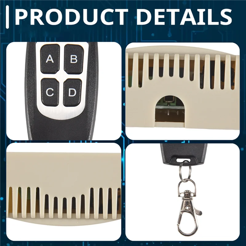 12 В 4 канала 433 МГц беспроводной пульт дистанционного управления переключатель интегральная схема с 2 передатчиками DIY запасные части наборы инструментов 
12 В 4 канала 433 МГц беспроводной пульт дистанционного управления переключатель интегральная схема с 2 передатчиками DIY запасные части наборы инструментов