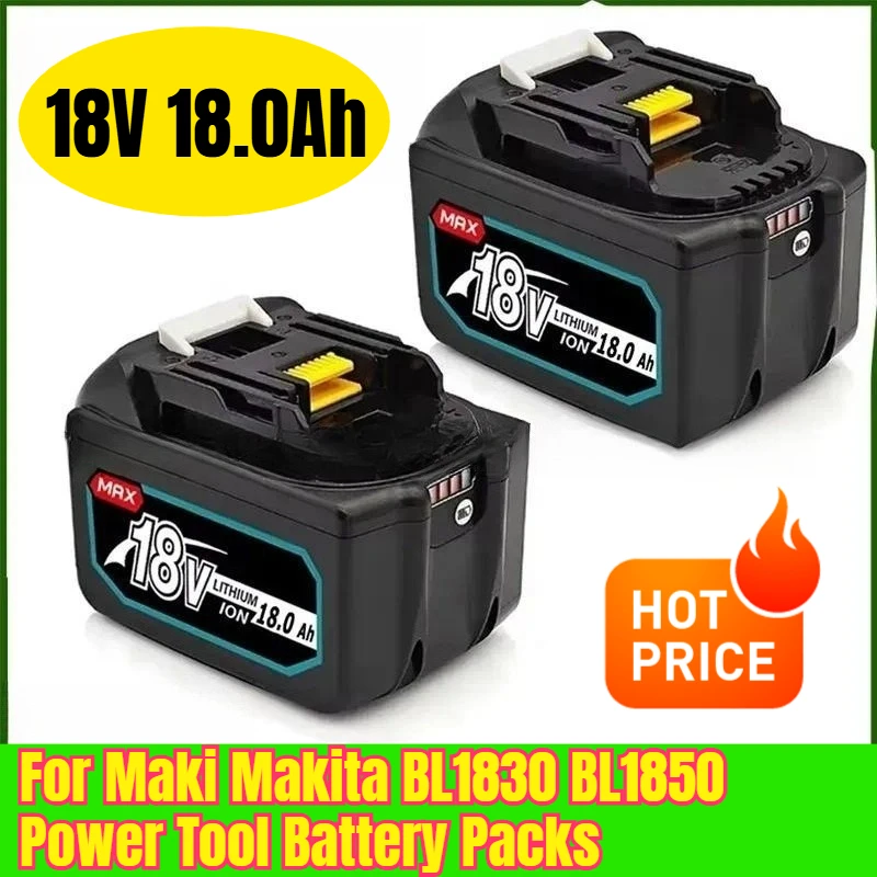 18V 15 - Cell 18.0Ah for Maki Makita BL1830 BL1850 Power Tool Battery Packs
18V 15 - Cell 18.0Ah for Maki Makita BL1830 BL1850 Power Tool Battery Packs