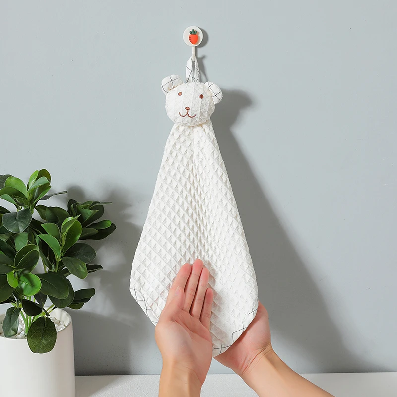 Embroidery cute cartoon bear doll hand towel hanging bath towel waffle absorbent handkerchief
Embroidery cute cartoon bear doll hand towel hanging bath towel waffle absorbent handkerchief