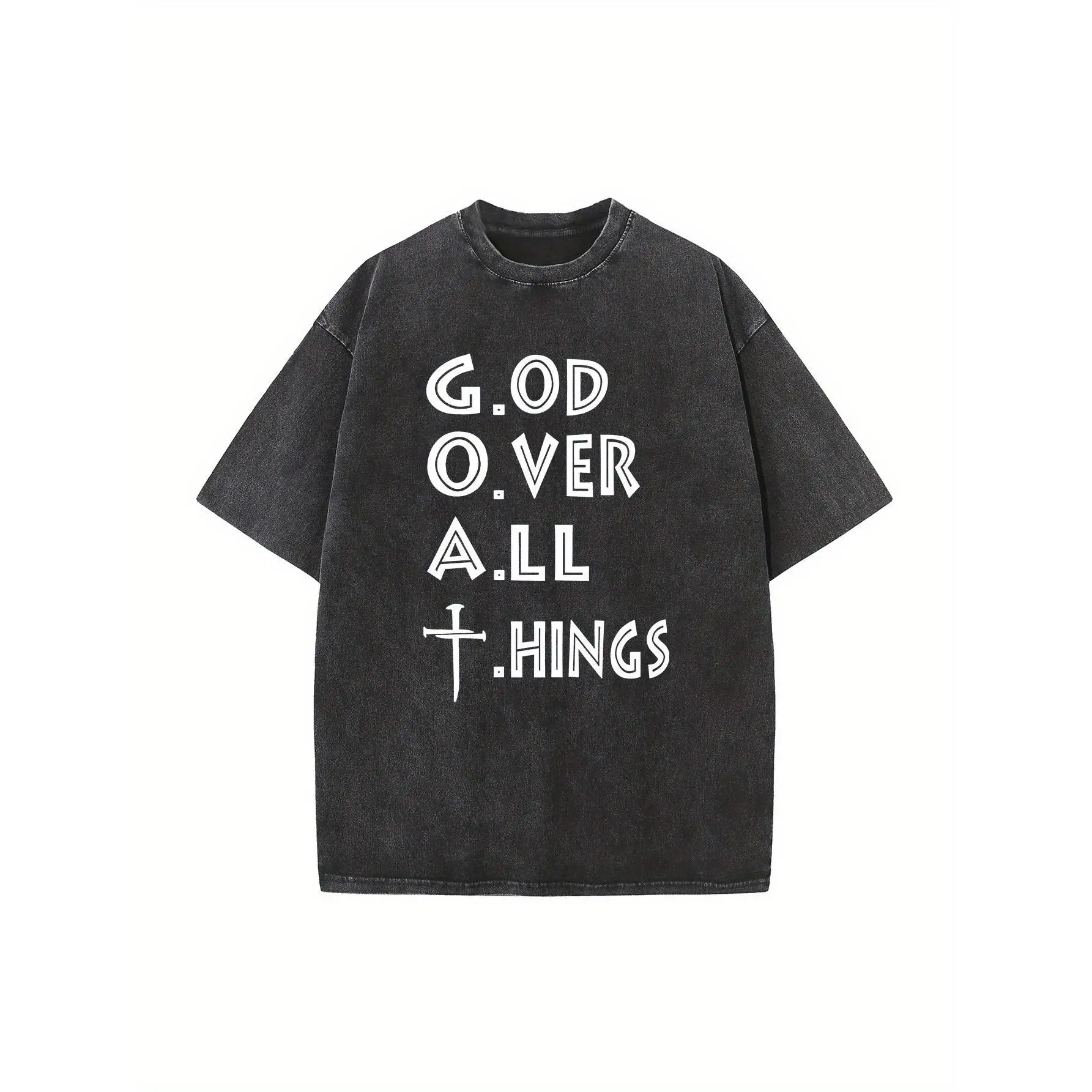 Christian T-Shirt Unisex Washed Retro "GOD OVER ALL THINGS" Graphic Tee Religious Faith Top Gift
Christian T-Shirt Unisex Washed Retro "GOD OVER ALL THINGS" Graphic Tee Religious Faith Top Gift