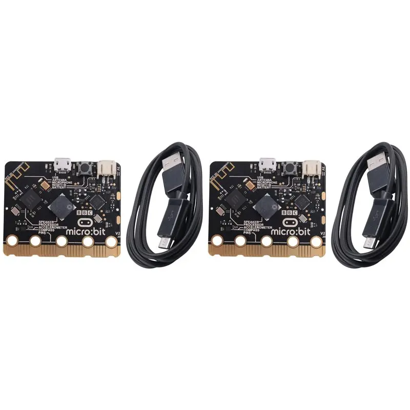 【TODAY-BUY】2X BBC Micro-Bit V2.2 BLE5.0 Development Board Graphical- Programmable Python- Nordic- Nrf52833 Processor For Kids
【TODAY-BUY】2X BBC Micro-Bit V2.2 BLE5.0 Development Board Graphical- Programmable Python- Nordic- Nrf52833 Processor For Kids