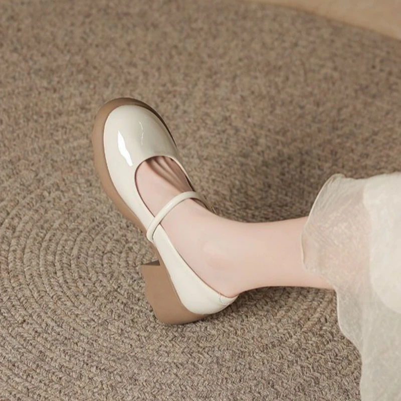 Women's 2026 New Round Toe Mary Jane Patent Leather Loafers Soft Slip-Resistant Low Block Heel Work Shoes
Women's 2026 New Round Toe Mary Jane Patent Leather Loafers Soft Slip-Resistant Low Block Heel Work Shoes