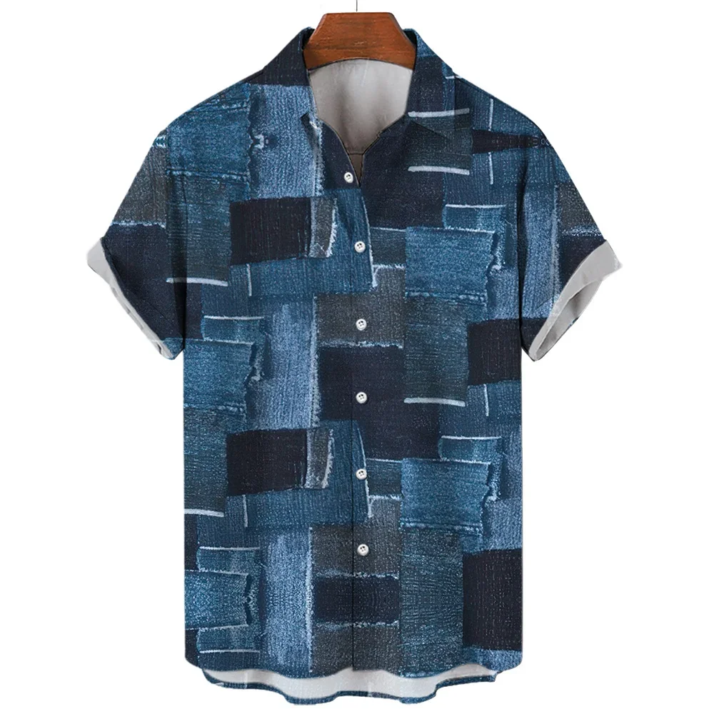 Vintage Shirts For Men 3D Print Short-Sleeved Casual Lapel Shirt Oversized Men's Clothing Patchwork Tees Tops Plaid Streetwear
Vintage Shirts For Men 3D Print Short-Sleeved Casual Lapel Shirt Oversized Men's Clothing Patchwork Tees Tops Plaid Streetwear