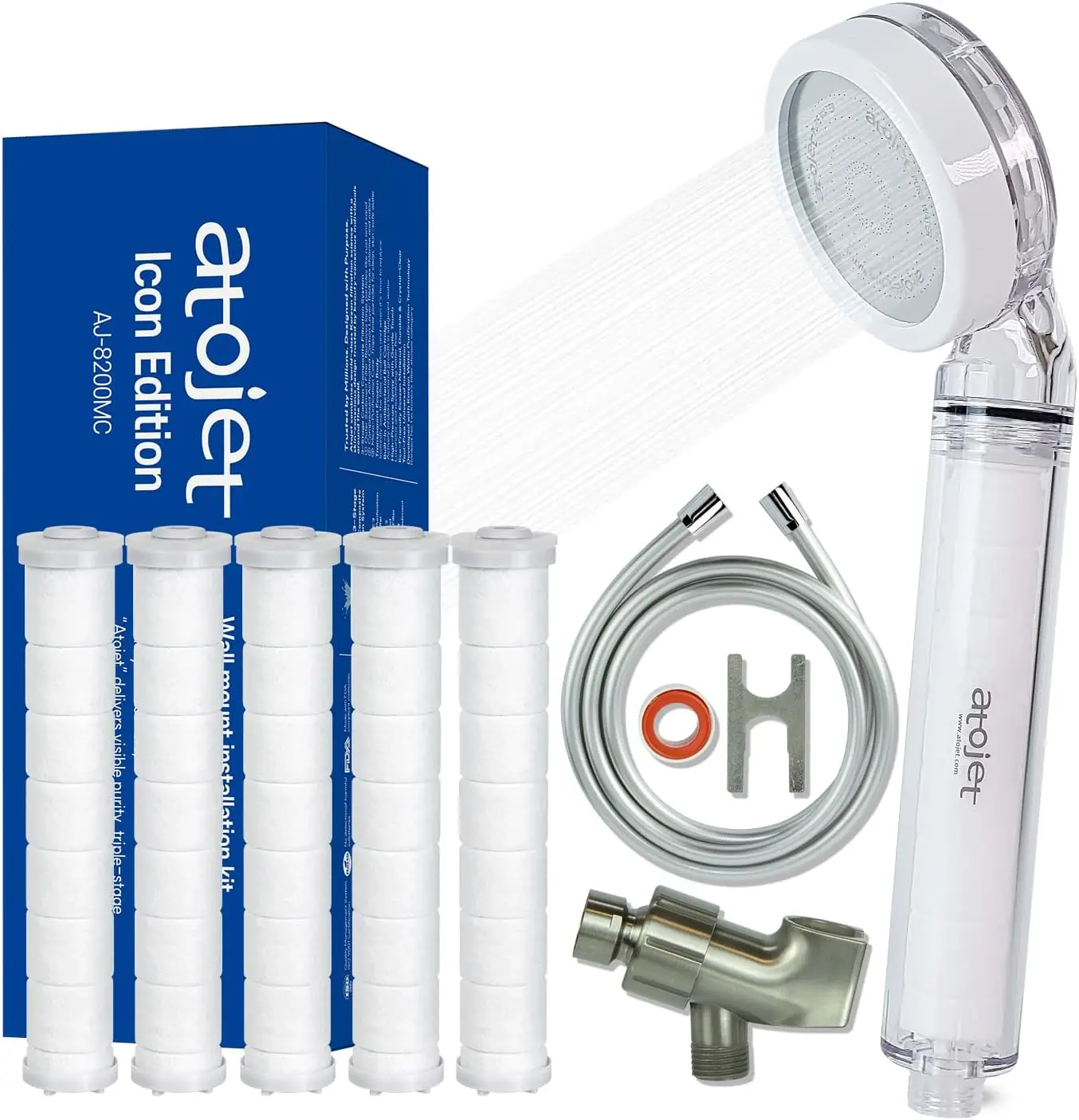 Korean Beauty Shower Filter with Carbon Technology for Soft Skin & Smooth Hair | Eco Hose, 6-Month Set
Korean Beauty Shower Filter with Carbon Technology for Soft Skin & Smooth Hair | Eco Hose, 6-Month Set
