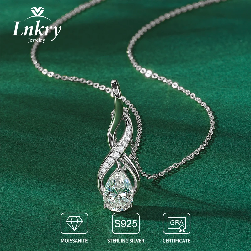 Lnkry Pear Cut Moissanite Pendant Necklace For Women Genuine 925 Silver Moissanite Infinity Necklaces Unique Design Fine Jewelry
Lnkry Pear Cut Moissanite Pendant Necklace For Women Genuine 925 Silver Moissanite Infinity Necklaces Unique Design Fine Jewelry
