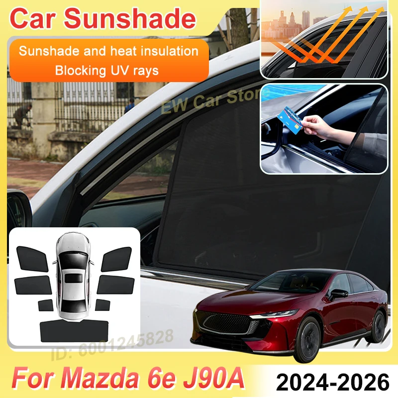 Car Window Visors Sun Shade For Mazda 6e 2026 EZ 6 J90A 2024 2025 Accessories Mesh Sunshades Windshield Magnetic Sunscreen Parts
Car Window Visors Sun Shade For Mazda 6e 2026 EZ 6 J90A 2024 2025 Accessories Mesh Sunshades Windshield Magnetic Sunscreen Parts