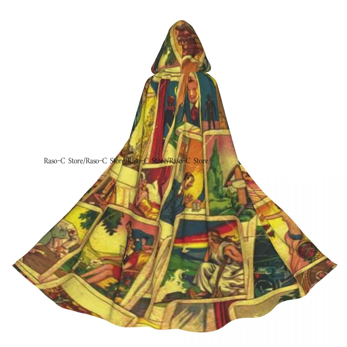 Adult Cloak Cape Hooded Vintage Tarot Cards Fortunetelling Medieval Costume Witch Wicca Vampire Elf Purim Carnival Party
Adult Cloak Cape Hooded Vintage Tarot Cards Fortunetelling Medieval Costume Witch Wicca Vampire Elf Purim Carnival Party
