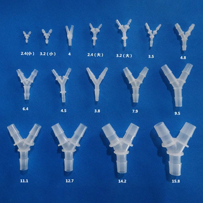 1-5pcs 2.4/3.2/3.5/4.8/7.9/11.1/12.7/14.2/15.8mm Equal Y-Type Connector Plastic Pipe Sppliters Fish Tank Air Pump Hose Connector
1-5pcs 2.4/3.2/3.5/4.8/7.9/11.1/12.7/14.2/15.8mm Equal Y-Type Connector Plastic Pipe Sppliters Fish Tank Air Pump Hose Connector