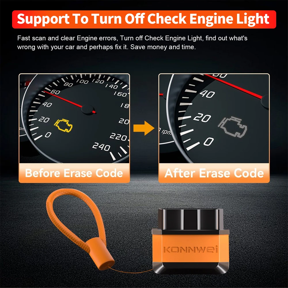 KW905 Blue-tooth 4.0 5.0 Android IOS OBD Automotive Fault Diagnosis Instrument Scanner Tester BD2 Scanner ELM327 Car Code Reader
KW905 Blue-tooth 4.0 5.0 Android IOS OBD Automotive Fault Diagnosis Instrument Scanner Tester BD2 Scanner ELM327 Car Code Reader