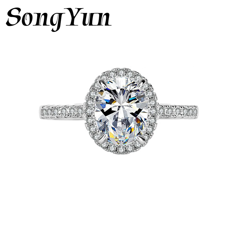 SONGYUN Luxury Jewelry 925 Sterling Silver Ring D Color Moissanite Anniversary Ring for Ladies 18K Gold Plated SYT Patent Rings
SONGYUN Luxury Jewelry 925 Sterling Silver Ring D Color Moissanite Anniversary Ring for Ladies 18K Gold Plated SYT Patent Rings