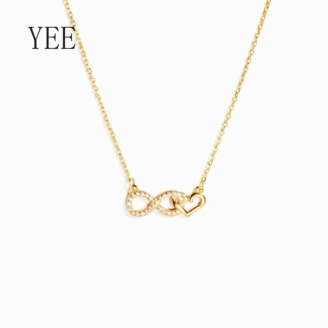 YEE S925 Lucky 8 Love Necklace Woman Heart Clavicle Chain Jewelry Necklaces Elegant Pendants Accessories Gift
YEE S925 Lucky 8 Love Necklace Woman Heart Clavicle Chain Jewelry Necklaces Elegant Pendants Accessories Gift