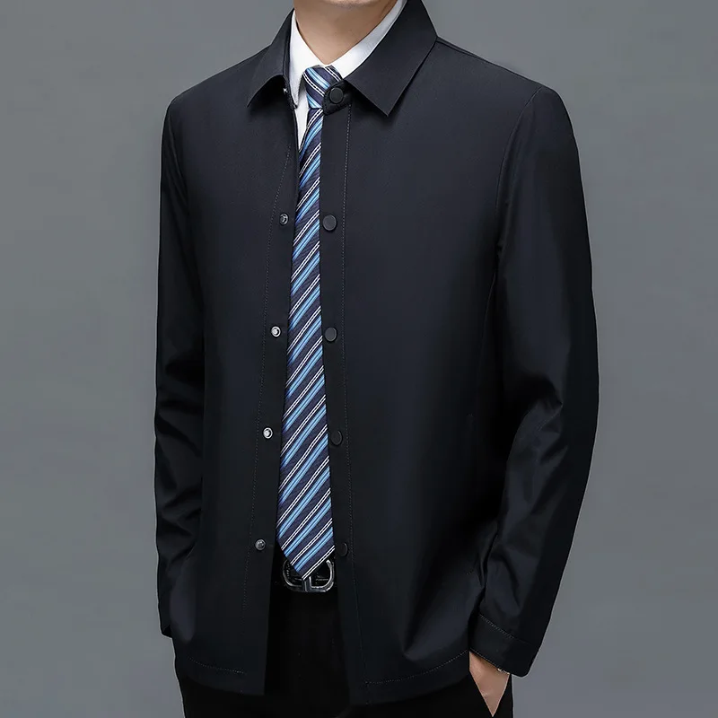 BROWON Brand Fashion Jacket for Men Clothes 2024 Autumn Business Casual Solid Turn-Down Collar Single Breasted Coats Men Jacket
BROWON Brand Fashion Jacket for Men Clothes 2024 Autumn Business Casual Solid Turn-Down Collar Single Breasted Coats Men Jacket