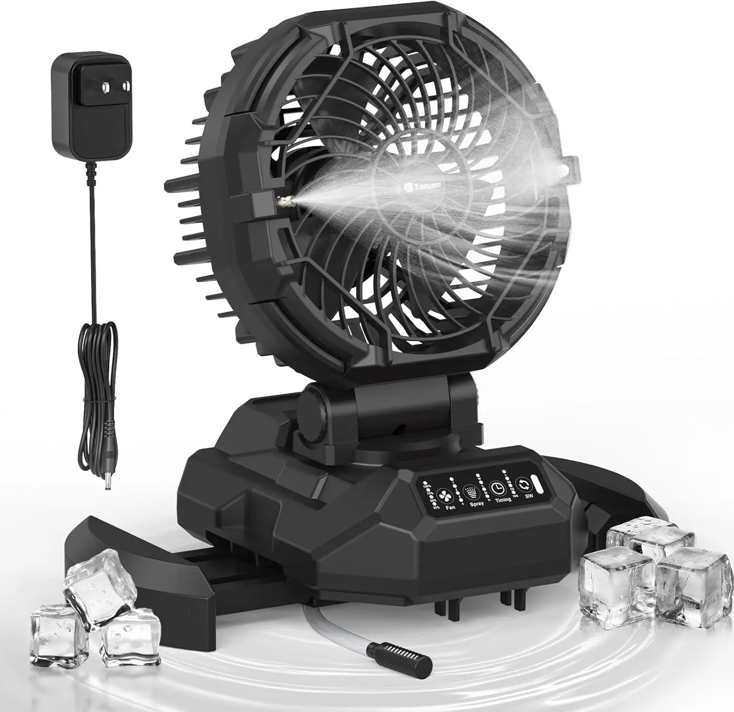 Portable Misting Fan Outdoor Water Spray Cooling 30000mAh Rechargeable 8 Inch 4 Speed 4 Spray for Patio Camping Beach
Portable Misting Fan Outdoor Water Spray Cooling 30000mAh Rechargeable 8 Inch 4 Speed 4 Spray for Patio Camping Beach