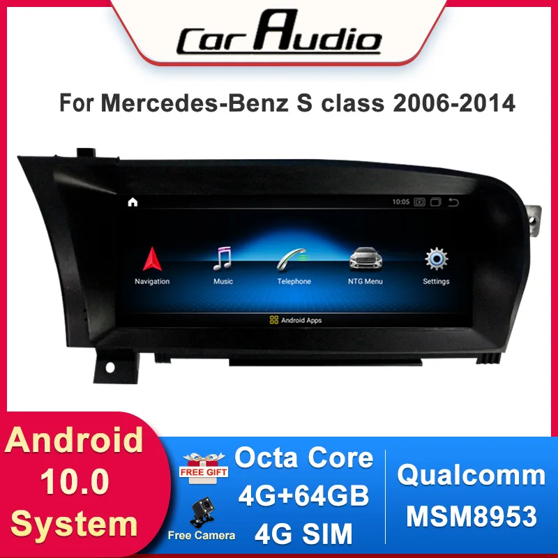 Android Qualcomm Car Multimedia Player for Mercedes-Benz S Class W221 2005-2014 GPS Navigation Stereo Carplay Auto Radio Headuit
Android Qualcomm Car Multimedia Player for Mercedes-Benz S Class W221 2005-2014 GPS Navigation Stereo Carplay Auto Radio Headuit