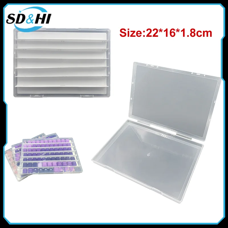 1Pcs Keycap Storage Box Tray Mechanical Keyboard Keycap Transparent Dustproof Display Box
1Pcs Keycap Storage Box Tray Mechanical Keyboard Keycap Transparent Dustproof Display Box